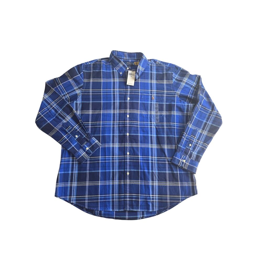 Polo Ralph Lauren Men’s 2XL Plaid‎ Button Down Shirt Long Sleeve NWT $125 - Picture 2 of 8